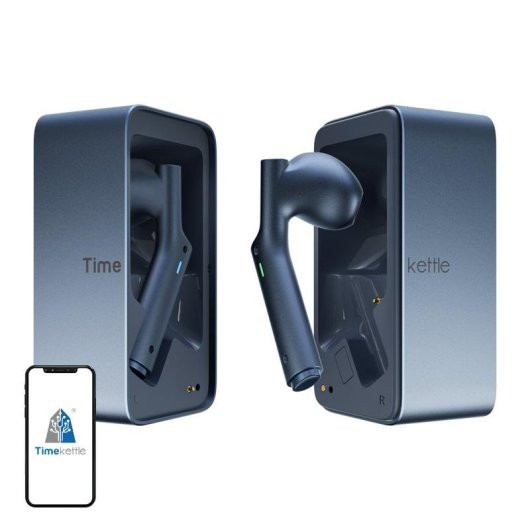 Auriculares Timekettle W4 inalámbricos Bluetooth con traducción en tiempo real y reducción de ruido, azul