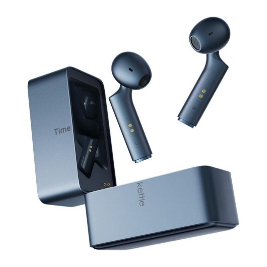 Auriculares Timekettle W4 inalámbricos Bluetooth con traducción en tiempo real y reducción de ruido, azul