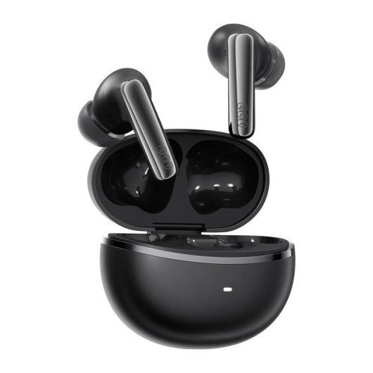 Auriculares QCY MeloBuds N70 inalámbricos Bluetooth con Cancelación de Ruido, Micrófono y protección IPX5, negros