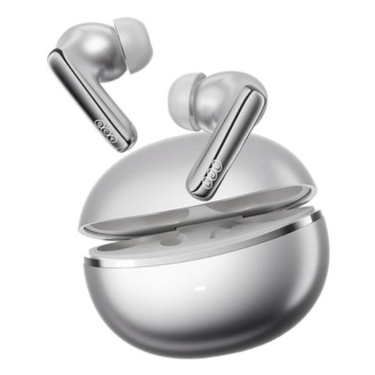 Auriculares QCY MeloBuds N70 sem fios Bluetooth com Cancelamento de Ruído e IPX5 Titânio