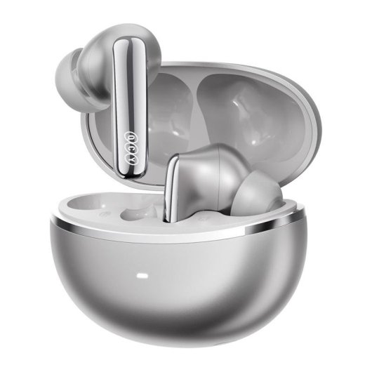 Auriculares QCY MeloBuds N70 sem fios Bluetooth com Cancelamento de Ruído e IPX5 Titânio