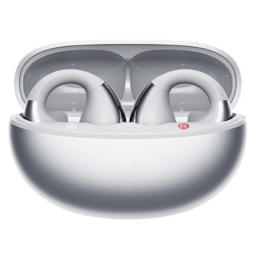 Auriculares QCY Crossky Clip C30S inalámbricos Bluetooth 6.0 con cancelación de ruido y protección IPX5 plata