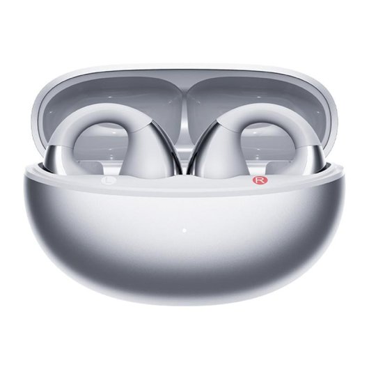 Auriculares QCY Crossky Clip C30S inalámbricos Bluetooth 6.0 con cancelación de ruido y protección IPX5 plata