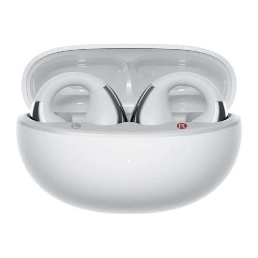 Auriculares QCY Crossky Clip C30S inalámbricos Bluetooth 6.0 con cancelación de ruido y protección IPX5 blancos