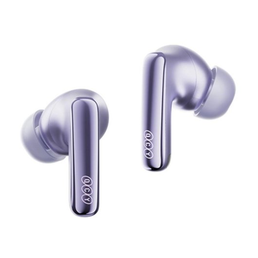 Auriculares QCY MeloBuds N70 inalámbricos Bluetooth con Cancelación de Ruido, Micrófono y protección IPX5, púrpura