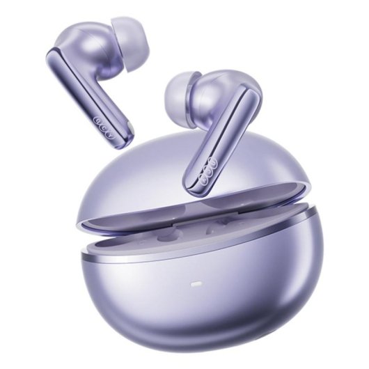 Auriculares QCY MeloBuds N70 inalámbricos Bluetooth con Cancelación de Ruido, Micrófono y protección IPX5, púrpura