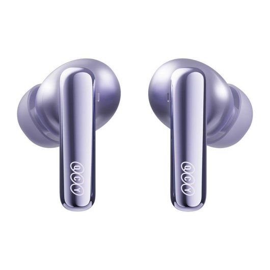 Auriculares QCY MeloBuds N70 inalámbricos Bluetooth con Cancelación de Ruido, Micrófono y protección IPX5, púrpura