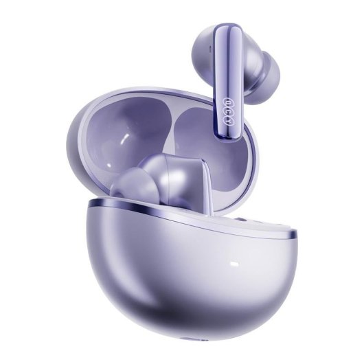 Auriculares QCY MeloBuds N70 inalámbricos Bluetooth con Cancelación de Ruido, Micrófono y protección IPX5, púrpura