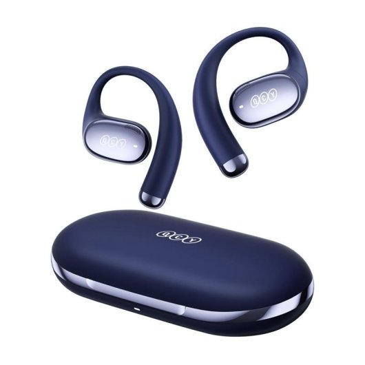 Auriculares QCY Crossky R70 inalámbricos Bluetooth TWS con Cancelación de Ruido y 52h autonomía azul