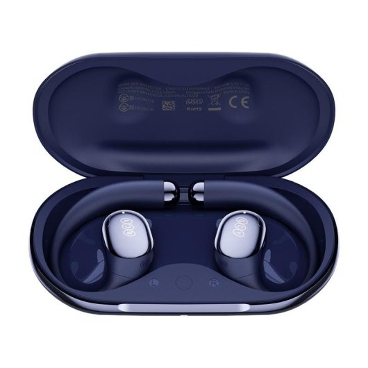 Auriculares QCY Crossky R70 inalámbricos Bluetooth TWS con Cancelación de Ruido y 52h autonomía azul