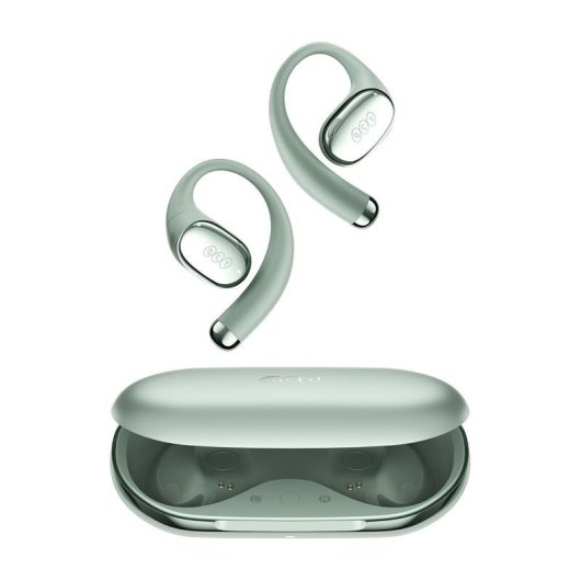 Auriculares QCY Crossky R70 inalámbricos Bluetooth TWS con cancelación de ruido y 52 h autonomía verdes