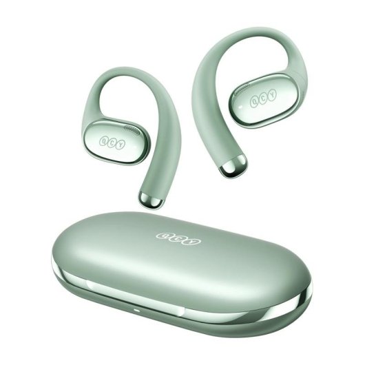 Auriculares QCY Crossky R70 inalámbricos Bluetooth TWS con cancelación de ruido y 52 h autonomía verdes