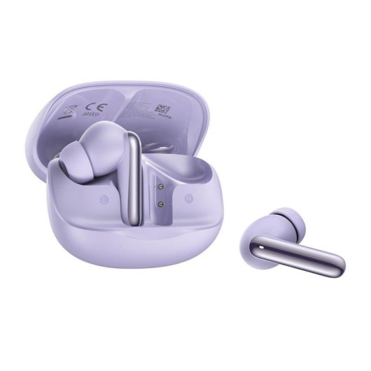 Auriculares QCY Melobuds N50 inalámbricos Bluetooth con Cancelación de Ruido ANC y micrófono, color púrpura