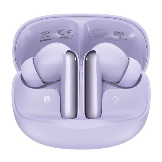 Auriculares QCY Melobuds N50 inalámbricos Bluetooth con Cancelación de Ruido ANC y micrófono, color púrpura