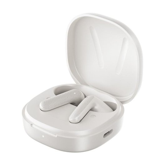 Auriculares QCY T41 inalámbricos Bluetooth 5.4 con Cancelación de Ruido, IPX4 y 35h batería blancos