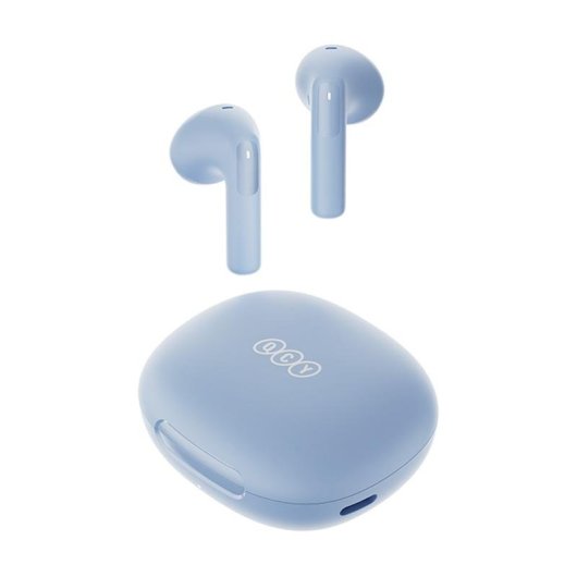 Auriculares QCY AilyBuds E20 HT13 inalámbricos Bluetooth con Cancelación de Ruido ANC y micrófono, azul