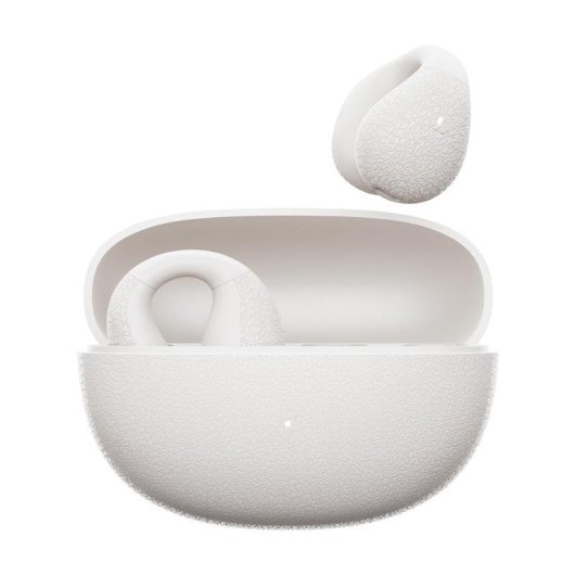Auriculares QCY Crossky C10 inalámbricos Bluetooth 5.4 con micrófono y control táctil blancos