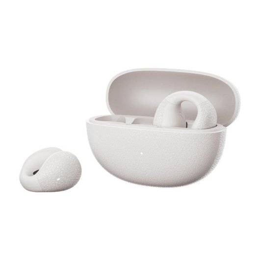 Auriculares QCY Crossky C10 inalámbricos Bluetooth 5.4 con micrófono y control táctil blancos