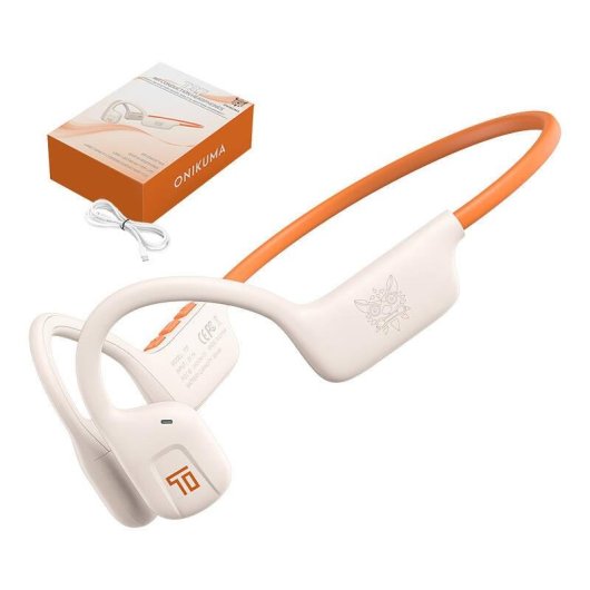 Auriculares ONIKUMA T37 inalámbricos Bluetooth 5.3 TWS con Air Conduction Blanco