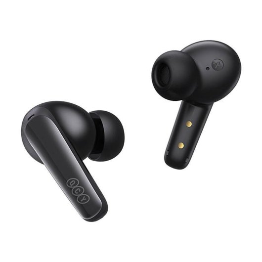 Auriculares QCY T13x inalámbricos Bluetooth 5.3 con micrófonos y carga rápida negros