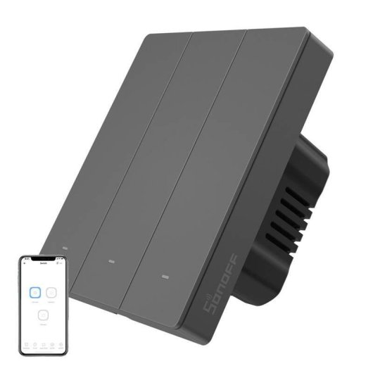 Interruptor Inteligente Sonoff M5-3C-80 WiFi Compatible Alexa Google Siri