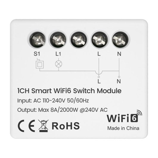Interruptor Inteligente Avatto WSM20-W1 WiFi 6 Compatible Alexa Google