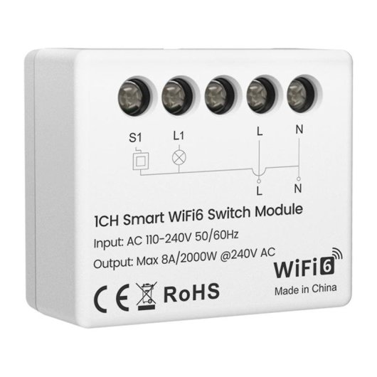 Interruptor Inteligente Avatto WSM20-W1 WiFi 6 Compatible Alexa Google