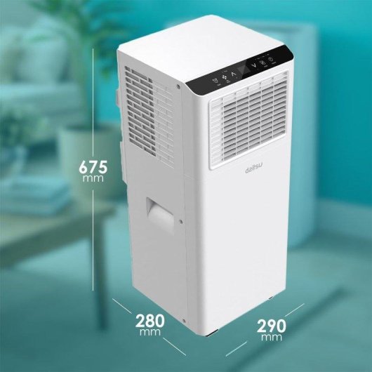Aire Acondicionado Portátil Daitsu APD-07FXA 1.763 Frigorías Clase A Deshumidificador Mando