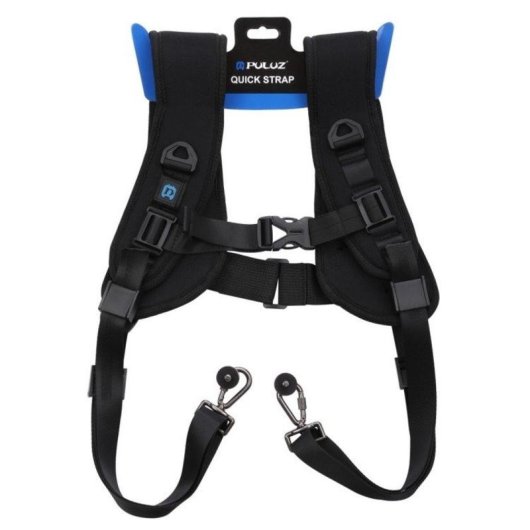 Arneses dobles para cámaras Puluz PU6002 de nylon de alta calidad
