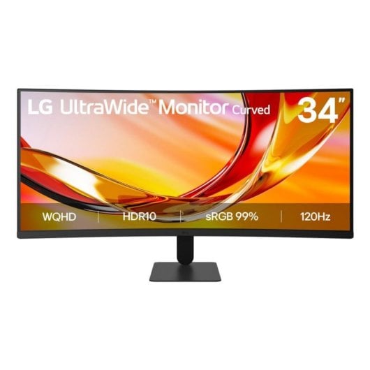 Monitor LG 34U601B-B 34" UltraWide WQHD 120Hz VA Curvo FreeSync Premium HDR10