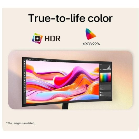 Monitor LG 34U601B-B 34" UltraWide WQHD 120Hz VA Curvo FreeSync Premium HDR10