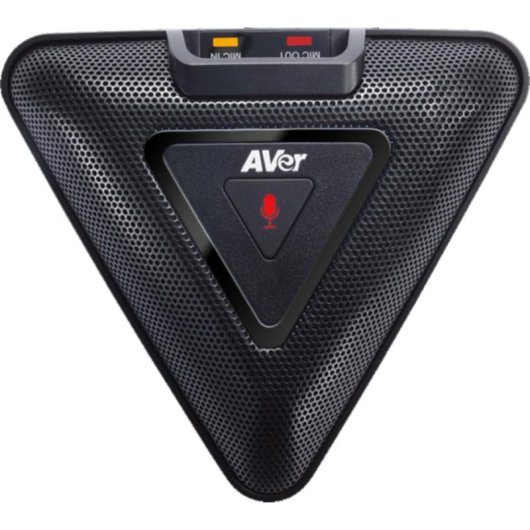 Microfone AverMedia VC520 Pro preto com cabo de 5 m e ligação em cadeia