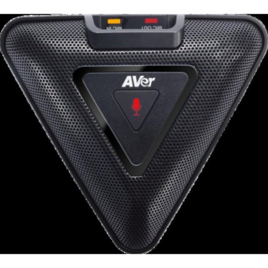 Microfone AverMedia VC520 Pro preto com cabo de 5 m e ligação em cadeia