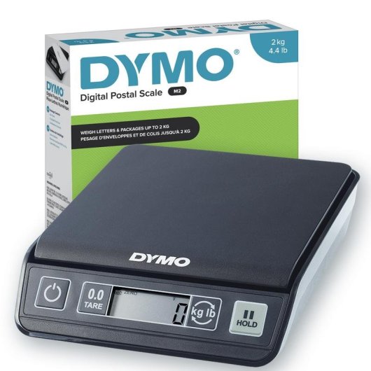 Bilancia Postale Digitale DYMO M2 2 kg USB LCD Nero