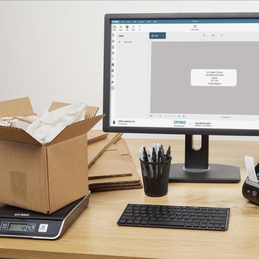 Bilancia Postale Digitale DYMO M2 2 kg USB LCD Nero