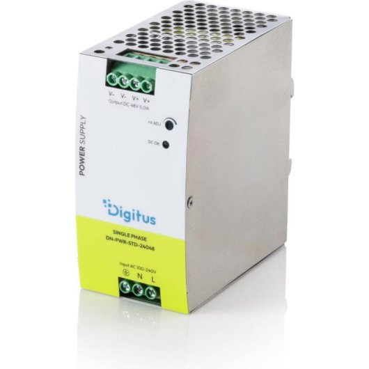 Fonte di Alimentazione Digitus DN-PWR-STD-24048 240W Efficienza 90% Raffreddamento Passivo
