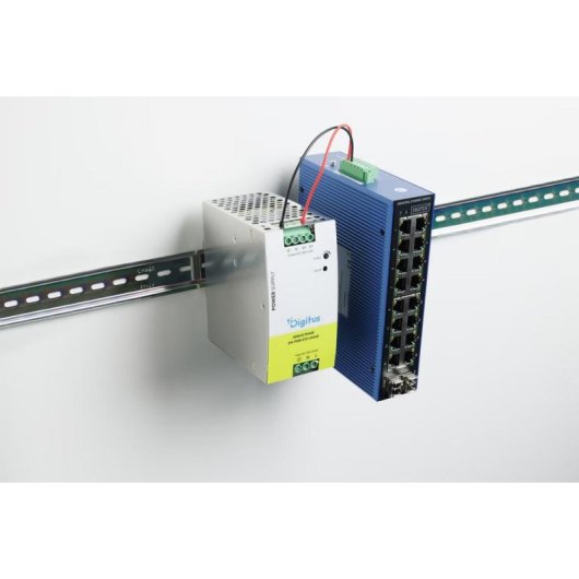 Fonte di Alimentazione Digitus DN-PWR-STD-24048 240W Efficienza 90% Raffreddamento Passivo