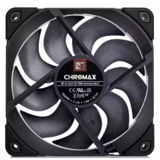 Refrigeration Air Noctua 120 mm PWM NF-A12x25 G2 chromax.black SSO2 1800 RPM