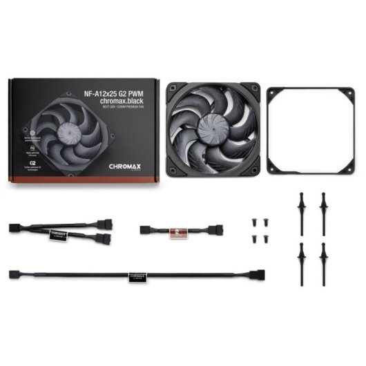 Refrigeration Air Noctua 120 mm PWM NF-A12x25 G2 chromax.black SSO2 1800 RPM