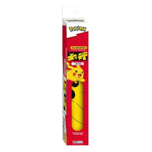 Mauspad ABYstyle Pokémon XXL 900 x 400 mm Schwarz und Gelb