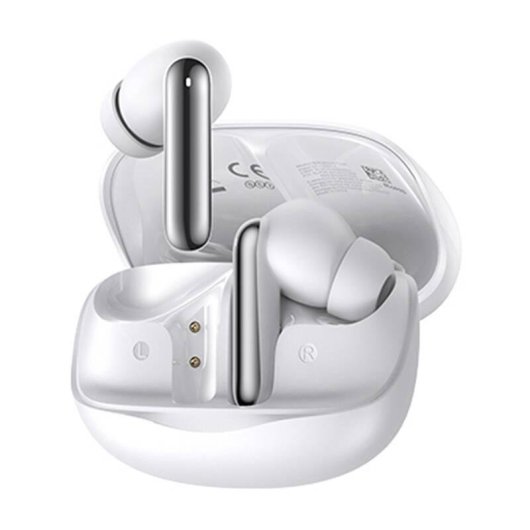 Auriculares QCY MeloBuds HT12 inalámbricos Bluetooth con Cancelación de Ruido, Micrófono y resistencia IPX4 blancos