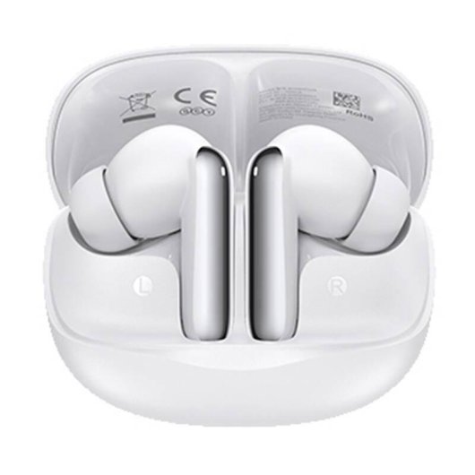 Auriculares QCY MeloBuds HT12 inalámbricos Bluetooth con Cancelación de Ruido, Micrófono y resistencia IPX4 blancos