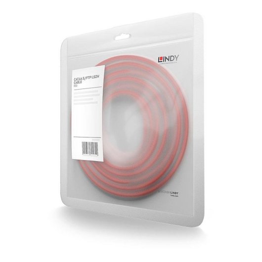 Cavo di rete Lindy Cat6a S/FTP 1,5 m rosso