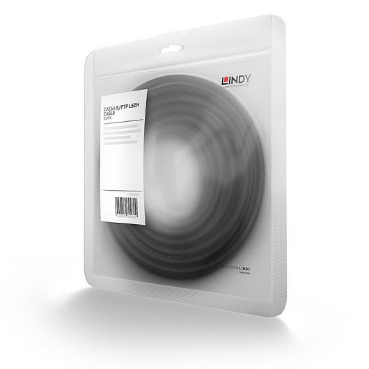 Cable de red Lindy Cat6a S/FTP 0,5 m Negro
