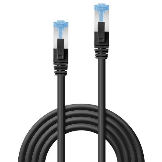 Cable de red Lindy Cat6a S/FTP 0,5 m Negro