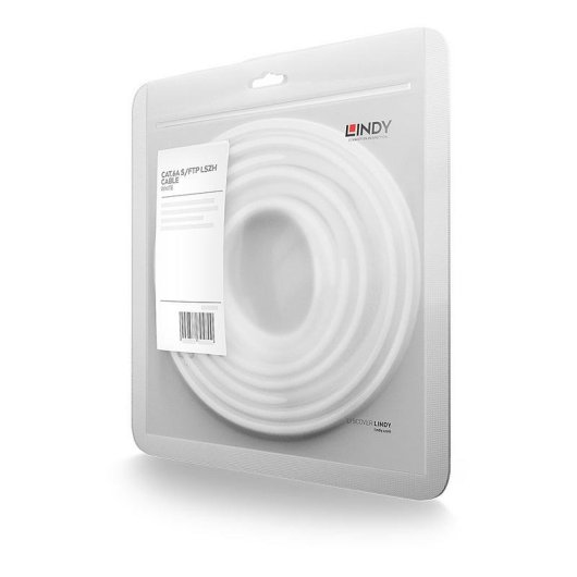 Cable de red Lindy Cat6a S/FTP 1,5 m Blanco