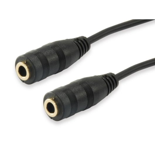 Audio-Splitter EQUIP 2x3.5mm auf 3.5mm Schwarz