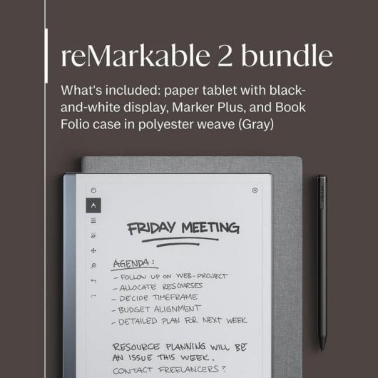 Livre Électronique reMarkable reMarkable 2 USB 10,3" 8GB Gris con Stylus Pen