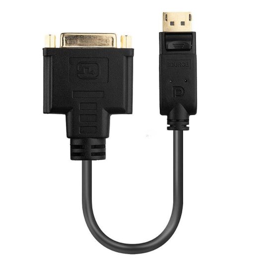 Adaptador de cable DisplayPort a DVI-D Lindy 41004 0,15 m Oro