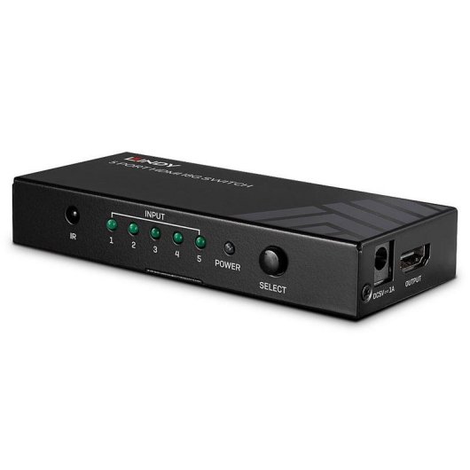 Lindy Video-Switch 5 HDMI-Ports 18G 4K Ultra HD